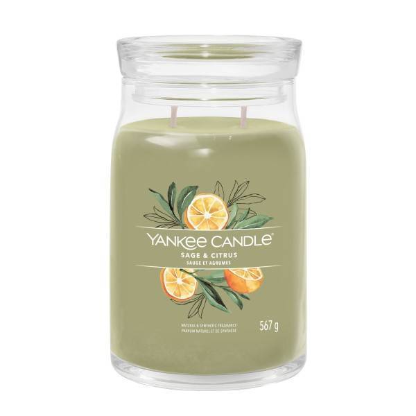 Świeca zapachowa Yankee Candle Sage & Citrus duża