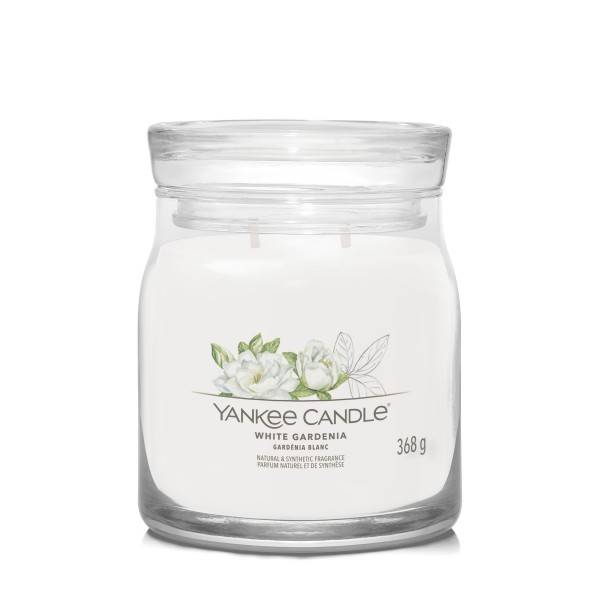 Świeca zapachowa Yankee Candle White Gardenia średnia