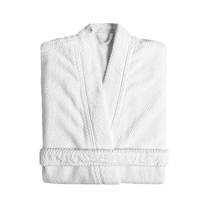 Szlafrok Graccioza Bee Waffle Kimono White