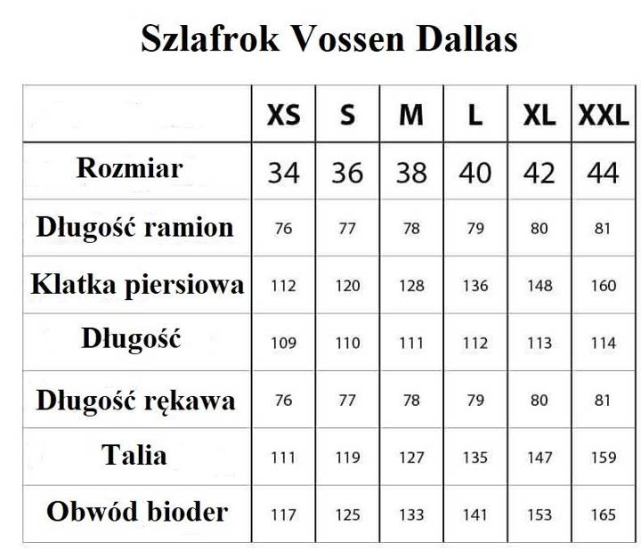 Szlafrok Vossen Dallas Flanell