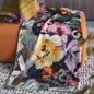 Koc wełniany Designers Guild Tapestry Flower Damson