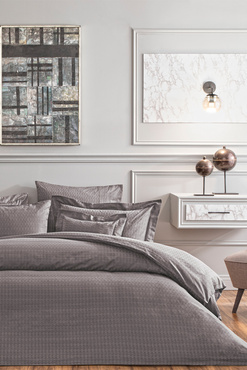 Komplet pościeli żakardowej Valeron Cole Anthracite