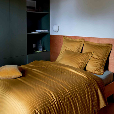 Pościel satynowa Blanc Des Vosges Divine Bursztynowa