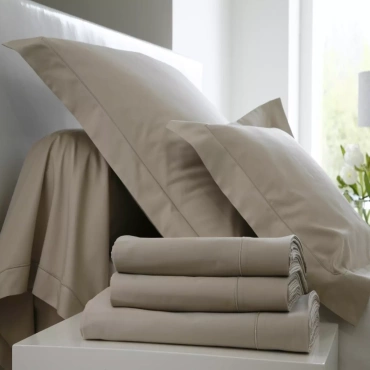 Pościel satynowa Blanc Des Vosges Uni Beżowa