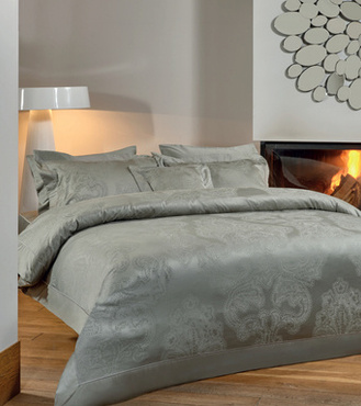 Komplet pościeli żakardowej Valeron Clementine Navy Green