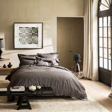 Pościel żakardowa Le Jacquard Français Palacio Dark Grey