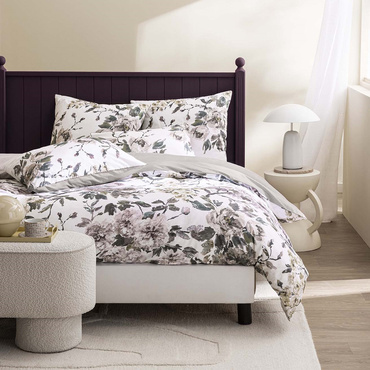 Pościel perkalowa Designers Guild Shangai Garden Ecru