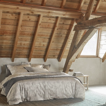 Pościel żakardowa Blanc Des Vosges Lupin Szara