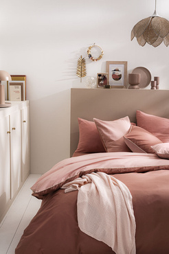 Pościel bawełniana Essix Bons Jours Étincelle Rose Indien/ Rose Solaire