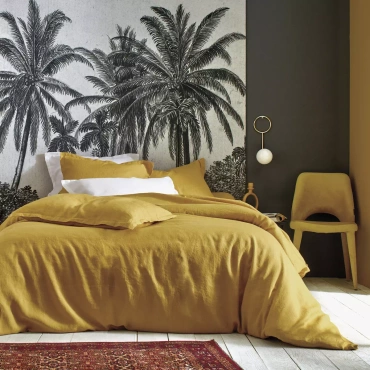 Pościel lniana Blanc Des Vosges Louxor Żółta