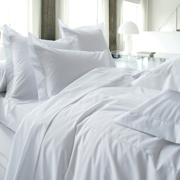 Pościel perkalowa Blanc Des Vosges Marquise Biała