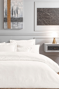 Komplet pościeli żakardowej Valeron Davis White