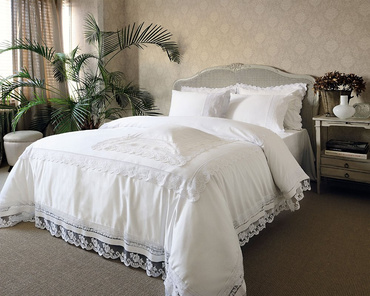 Komplet pościeli satynowej Valeron Premium Ariane White