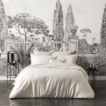 Pościel satynowa Alexandre Turpault Teophile Moon Beige
