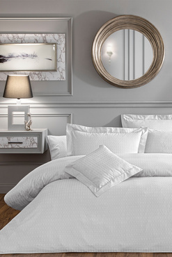 Komplet pościeli żakardowej Valeron Cole Grey