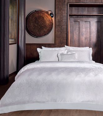 Komplet pościeli żakardowej Valeron Laurette White