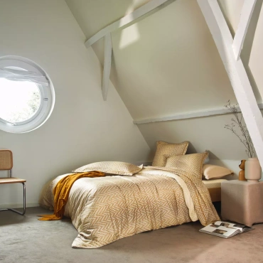 Pościel satynowa Blanc Des Vosges Gravity Beżowa