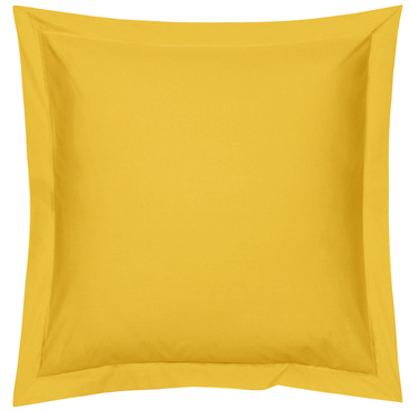 Poszewka perkalowa Blanc Des Vosges UNI Żółta