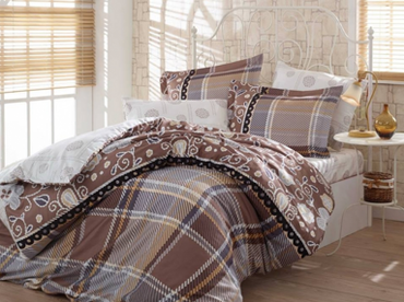 Pościel satynowa Hobby Mona Caffe