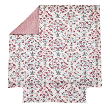 Poszwa satynowa Sanderson Jardin Oriental Carmin