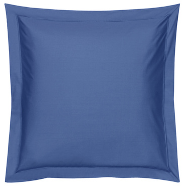 Poszewka perkalowa Blanc Des Vosges UNI Niebieska