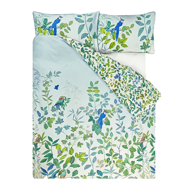 Poszwa satynowa Designers Guild Voliere Sky