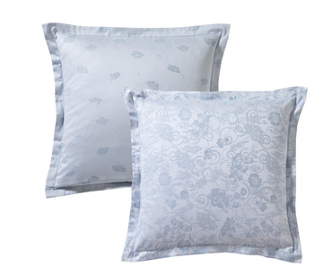 Poszewka satynowa Blanc Des Vosges Hesperide Porcelanowa