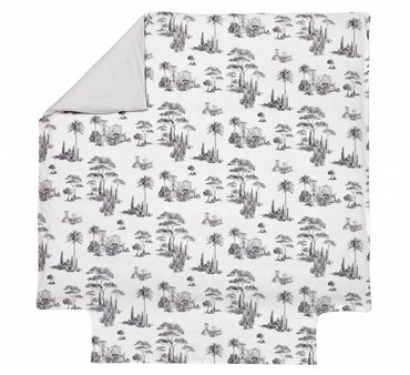 Poszwa perkalowa Blanc Des Vosges Promenade Szara