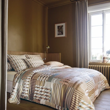 Pościel satynowa Blanc Des Vosges Fusion Beżowa