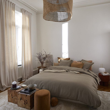 Pościel lniana Alexandre Turpault Nouvelle Vague Reed Brown