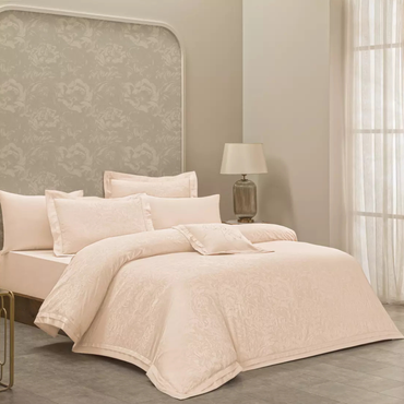 Komplet pościeli żakardowej Valeron Aventus Powder Pink