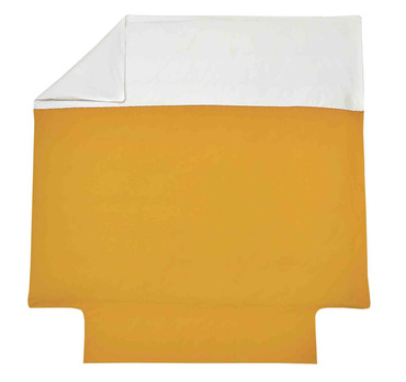 Poszwa perkalowa Blanc Des Vosges Duo Zółta