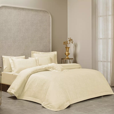 Komplet pościeli żakardowej Valeron Amaouge Ecru