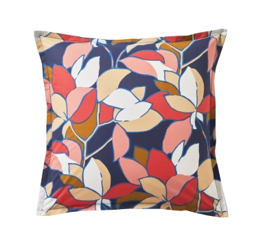 Poszewka perkalowa Blanc Des Vosges Utopia Granatowa