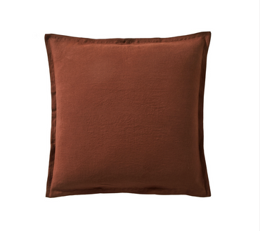 Poszewka lniana Blanc Des Vosges Louxor Ceglana