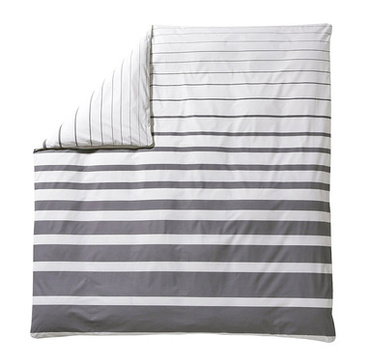 Poszwa perkalowa Blanc Des Vosges Grand Large Stalowa