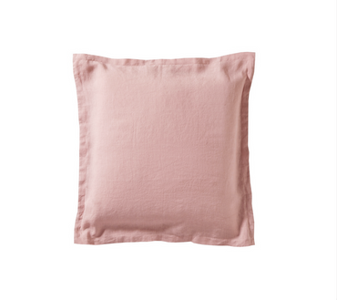 Poszewka lniana Blanc Des Vosges Louxor Różowa