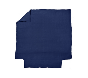 Poszwa lniana Blanc Des Vosges Louxor Granatowa