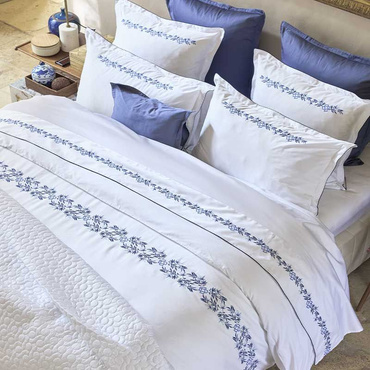 Pościel satynowa Alexandre Turpault Mirabeau Blue