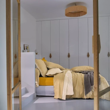 Pościel perkalowa Blanc Des Vosges Dandy Żółta 