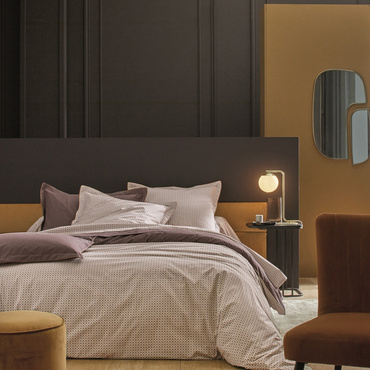 Pościel perkalowa Blanc Des Vosges Vice Versa Lawendowa 