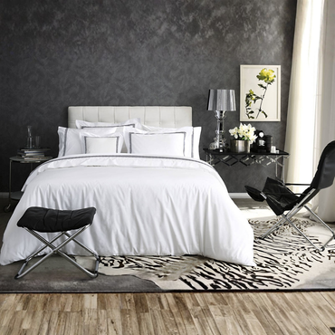 Komplet pościeli perkalowej Valeron Atlas Anthracite