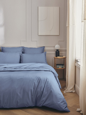 Pościel perkalowa Essix Premiere Percale Bleu Olympe