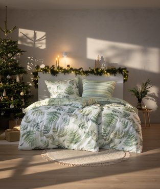 Komplet pościeli flanelowej Estella Impulse Fern Leaves
