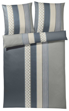 Poszewka satynowa Joop! Cornflower Stripes Deep Coal