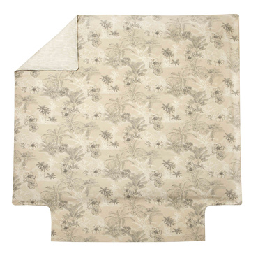 Poszwa perkalowa Blanc Des Vosges Carnet de Voyage Beżowe 