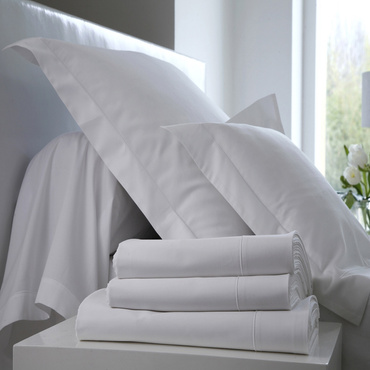 Pościel satynowa Blanc Des Vosges Uni Biała