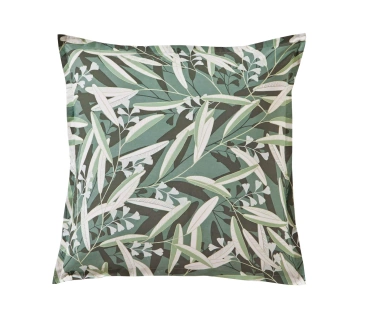 Poszewka perkalowa Blanc Des Vosges Botanico Zielona