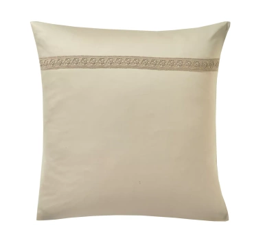 Poszewka satynowa Blanc Des Vosges Héritage Beżowa