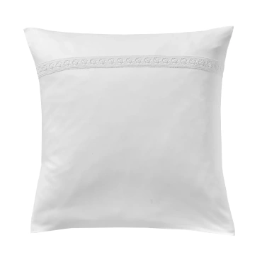 Poszewka satynowa Blanc Des Vosges Héritage Biała